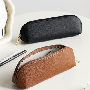 笔袋大容量女高中生文具盒铅笔盒荔枝纹韩版ins日系简约初中生