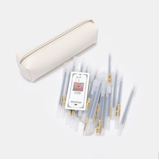 精致新款简约皮质笔袋大学生铅笔袋大容量文具袋日系风ins收纳袋