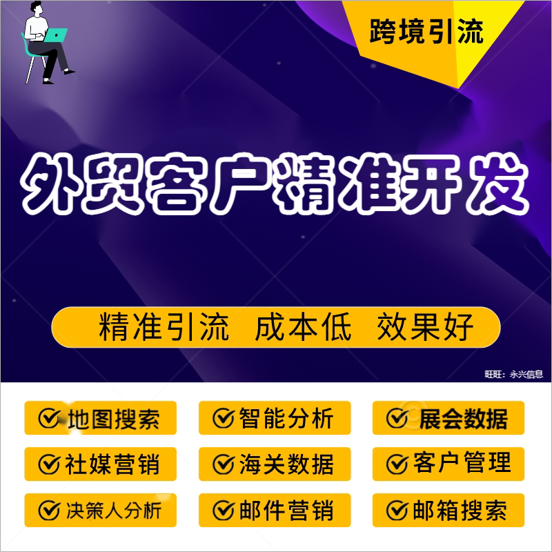 外贸海外客户搜索开发跨境电商引设计素材/源文件