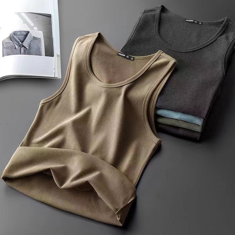 柯瞳保暖背心男秋冬加绒坎肩马甲