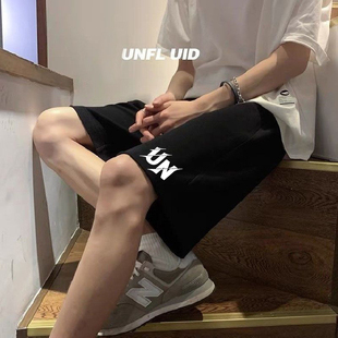 ins潮牌街头宽松潮流休闲裤 美式 运动五分裤 男夏季 子 重磅抽绳短裤