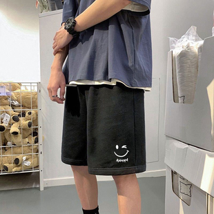 时尚短裤男生夏季新款港风潮流运动裤衩韩版宽松休闲阔腿五分裤子