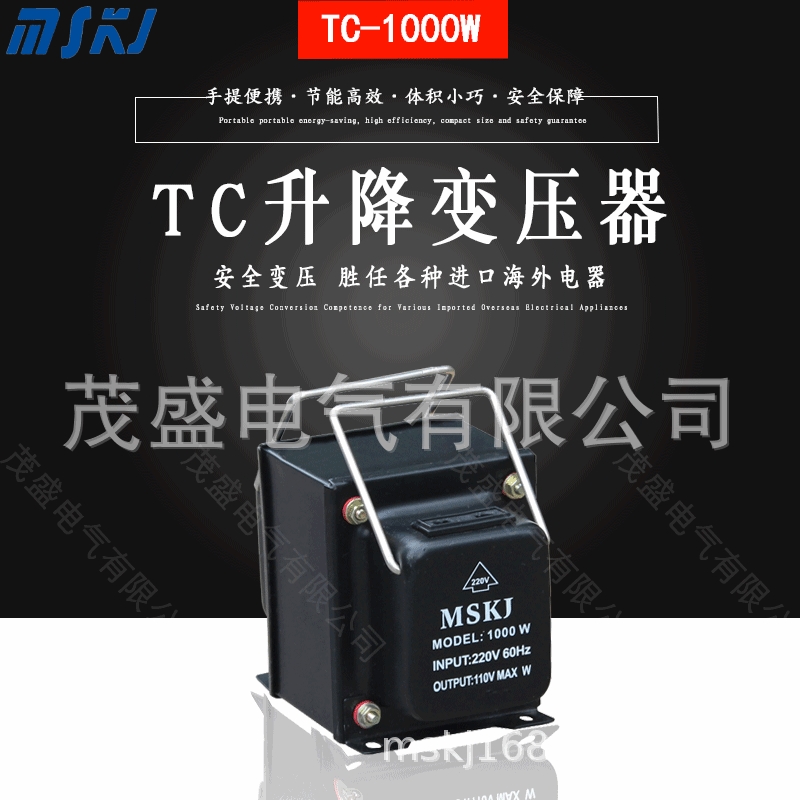 220v转110v 互转便携式电压转换器TC-1000VA 变压器家用足功率