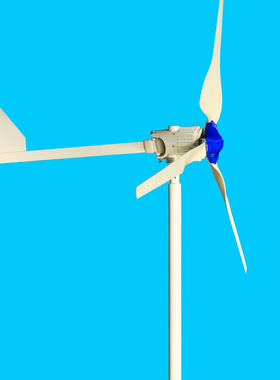 3叶48V96V2000w2kw风力发电机风光互补发电适合家用可带家用电器