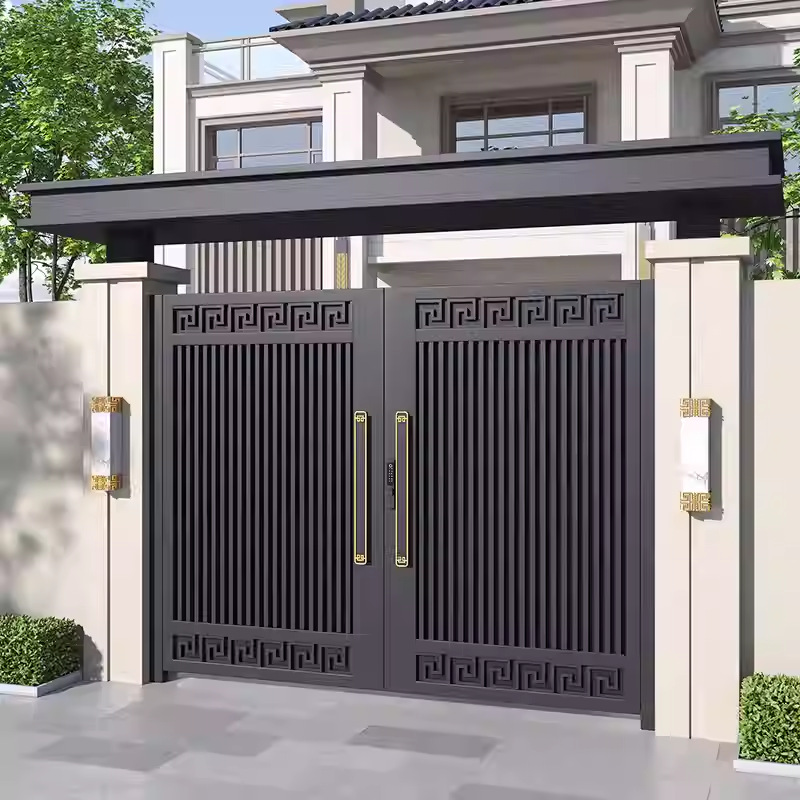 煜祥新中式铝艺庭院大门入户门别墅乡村院子家庭自用进户门