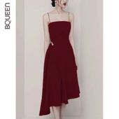 名媛气质伴娘性感连衣裙吊带中长款 2020夏季 新款 年会小礼服女宴会