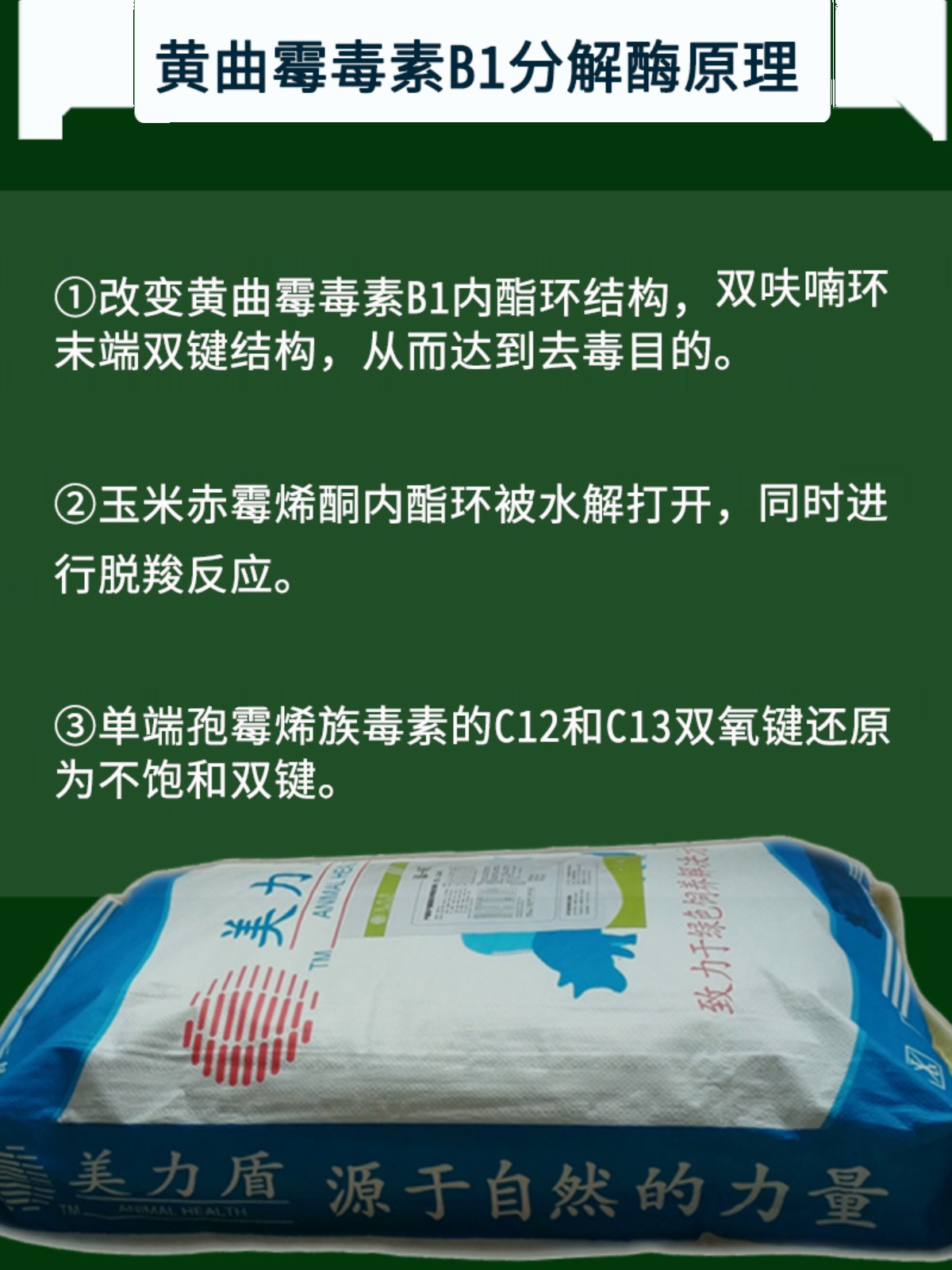 新黄曲霉毒素B1分解酶 霉菌毒素降解剂 生物脱霉剂饲料添加剂25促