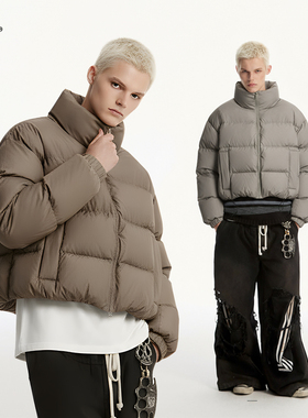 8FF大不相同/25立领特氟龙羽绒服男女同款短款保暖外套户外面包服