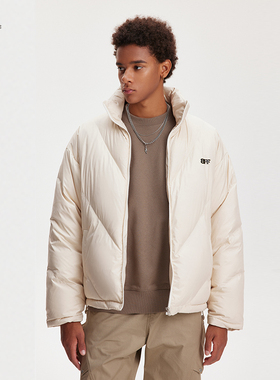 8FF/25FW立领90白鸭绒安心绒结构设计羽绒服加厚保暖羽绒外套潮