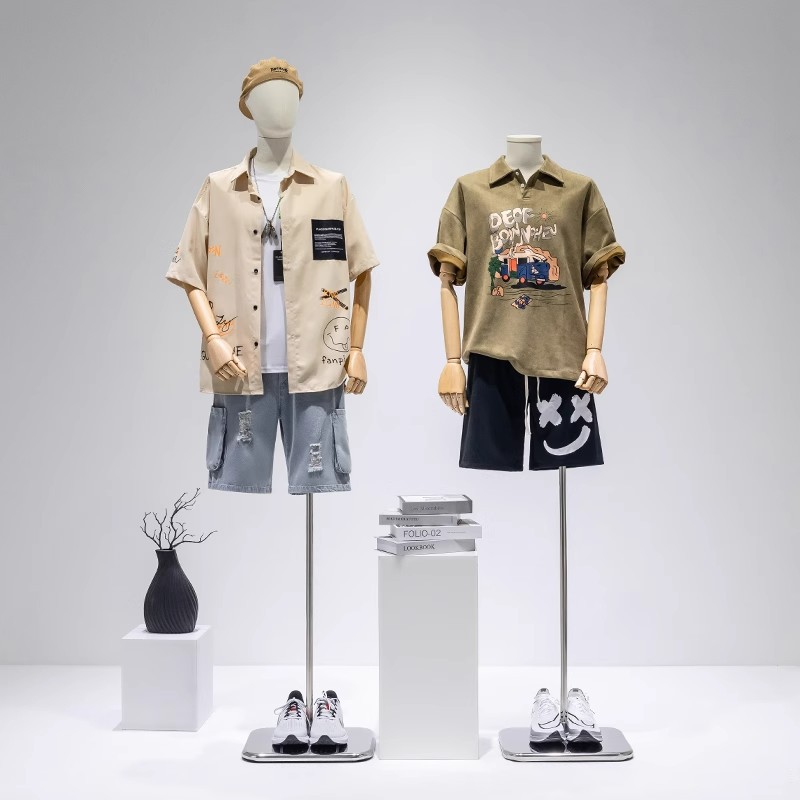 韩版修身男装模特道具半身人台服装店橱窗时尚休闲模特展示架全身