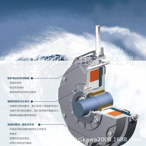 金风科技电磁抱闸FDB15N 180V 46NM        风电用刹车常年备货