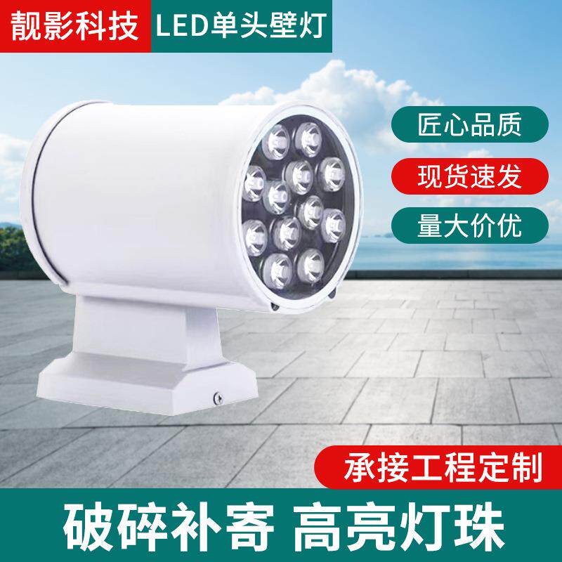 LED单头壁灯10w户外防水上下照射现代庭院花园别墅外墙露台灯