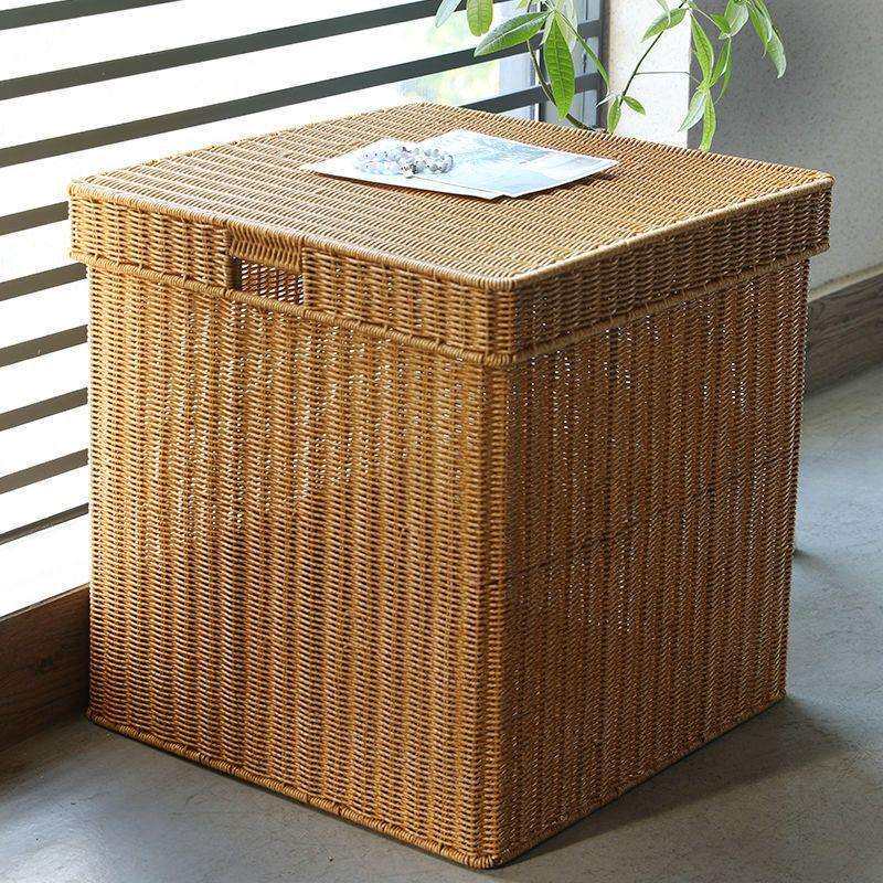 仿藤编收纳箱特大号卧室衣服整理箱浴室收纳筐家用玩具杂物储物筐