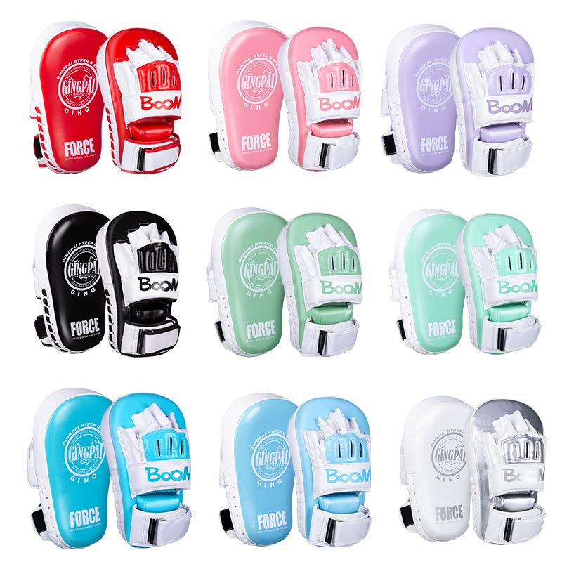 泰拳手靶搏击散打踢腿靶弧形脚靶拳击格斗跆拳道训练陪练器材加厚