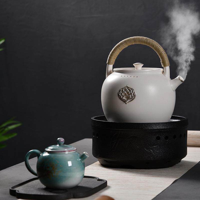 陶瓷煮茶器提梁壶电磁炉电陶炉两用煮茶壶办公家用养生壶温茶器