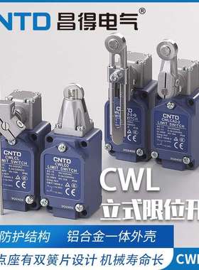CNTD昌得微动行程CWLCA12-2-Q CWL2-2 CWLD CWLD2 立式限位开关