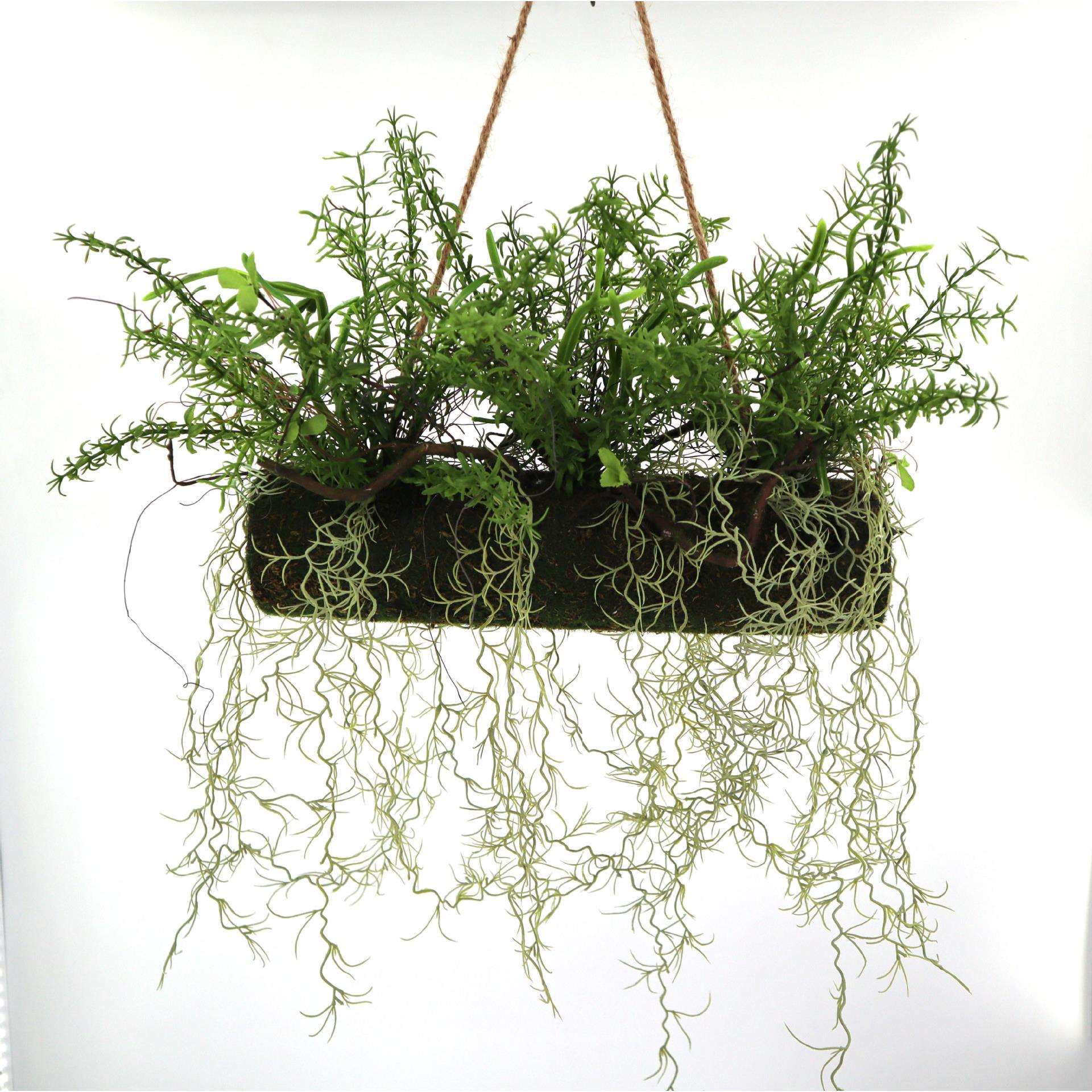 植物吊篮垂吊假草假花蕨类盆栽草坪造景景观欧式草绿植仿真绿植