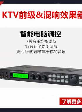 卡拉OK婚庆堂家庭娱乐K歌房卡拉OK伴唱机混响效果器卡拉OK前级