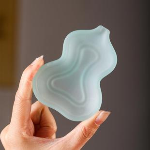 琉璃【葫芦】墨盒墨碟文房多功能墨池笔搁国画书法小摆件墨碟水碟