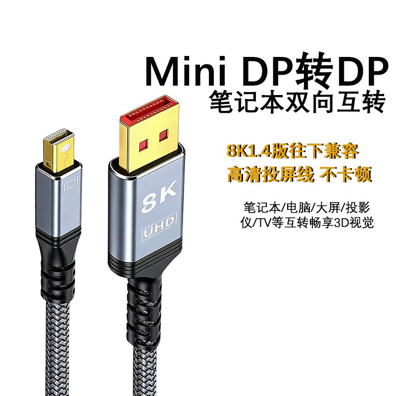 MiniDP转DP8K@120Hz互转线