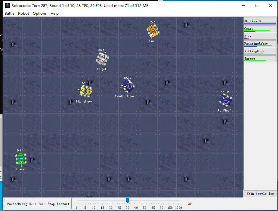 强化学习robocode坦克大战源码运行可训练