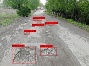 道路负障碍检测完整模型pothole数据 DL00653 基于YOLOX网络模型
