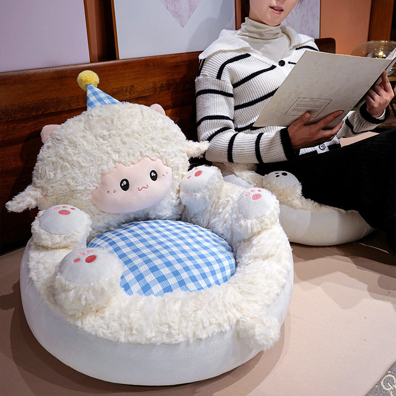 儿童沙发卡通翻肚蒲团护腰坐垫懒人靠背一体秋冬加厚阳台飘窗沙发