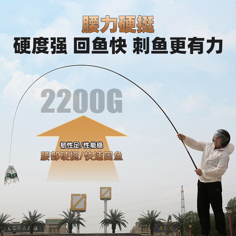 名伦鱼竿旗舰小师达鱼竿手竿超轻超硬28调鲫鲤竿钓鱼竿综合杆28调