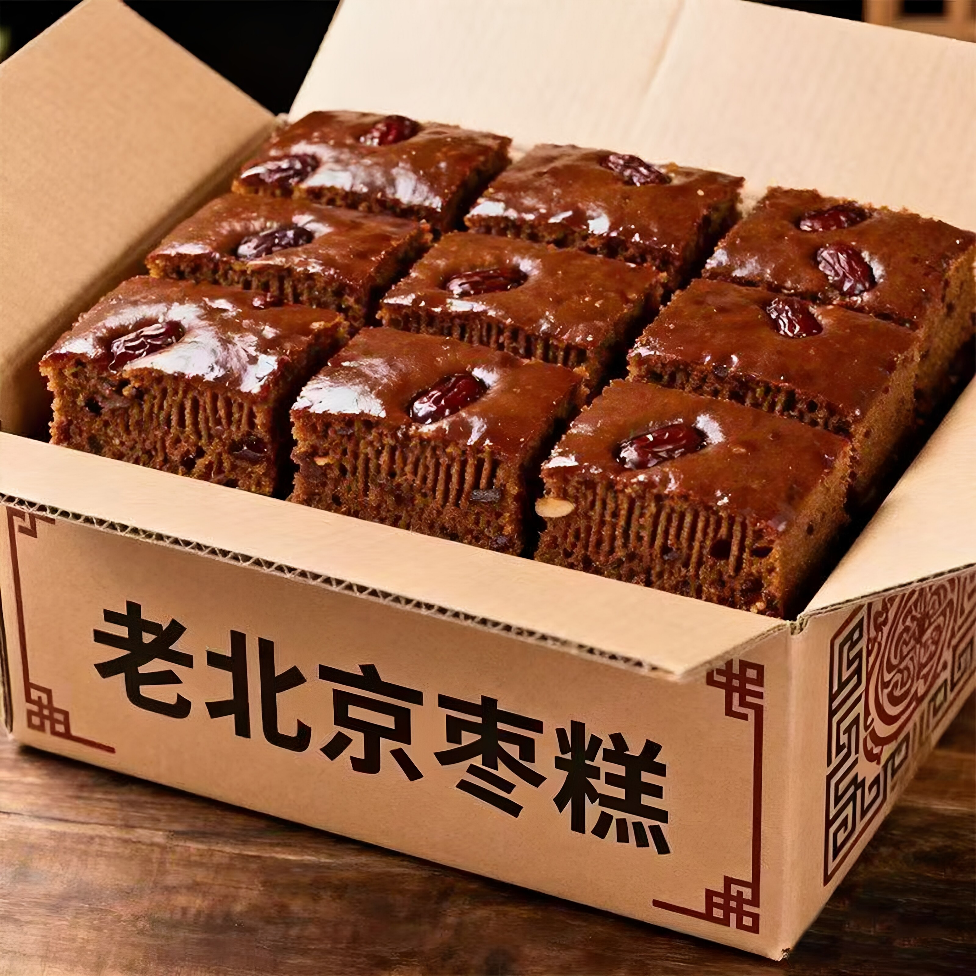 传统枣糕面包早餐核桃蛋糕红枣零食红枣糕老北京糕点营养好吃的