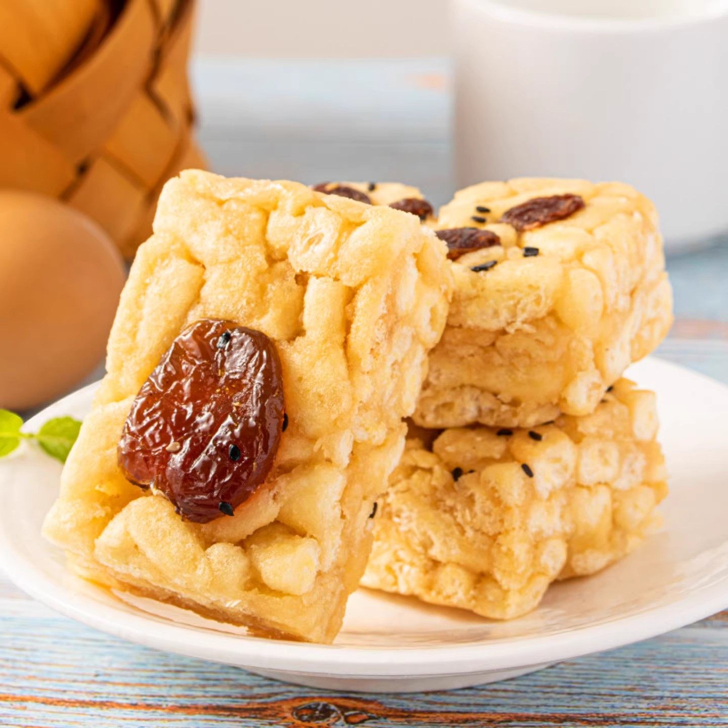 沙琪玛整箱萨其马3斤大块葡萄干蜜枣传统中式糕点零食品早餐,零食/坚果/特产,沙琪玛,淘宝优惠券,粉丝福利购,淘宝优惠卷