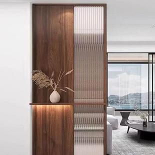 新中式 栅卧室遮档花窗 实木客厅隔断入户门玄关玻璃进门茶室屏风格