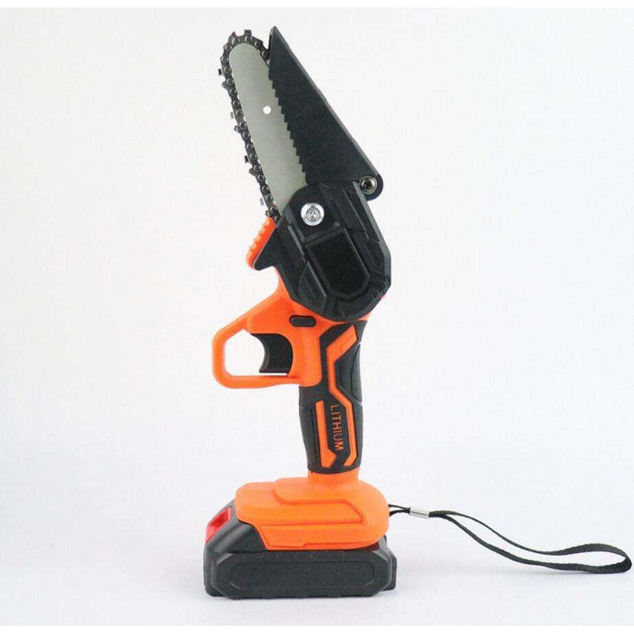 新款升级迷你电锯锂电锯家用单手锯伐木电动锯无线圆林修枝锯