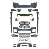 保险杠老改新2018改装 包围适用于宝马5系改G30 G38包围中网改装