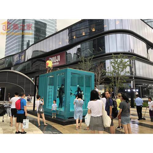 大型户外室内外训练潜水按摩无边际可移动钢结构预制集装箱游泳池