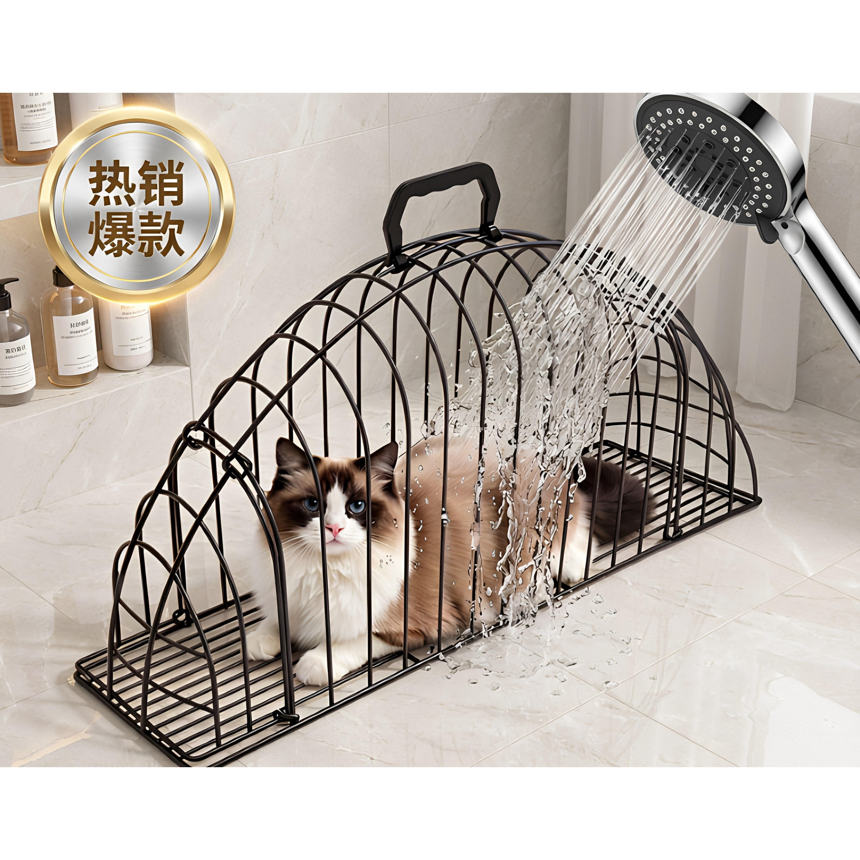 便携户外车载洗猫吹风笼