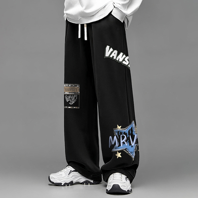 潮男秋冬新款裤子男休闲裤加绒