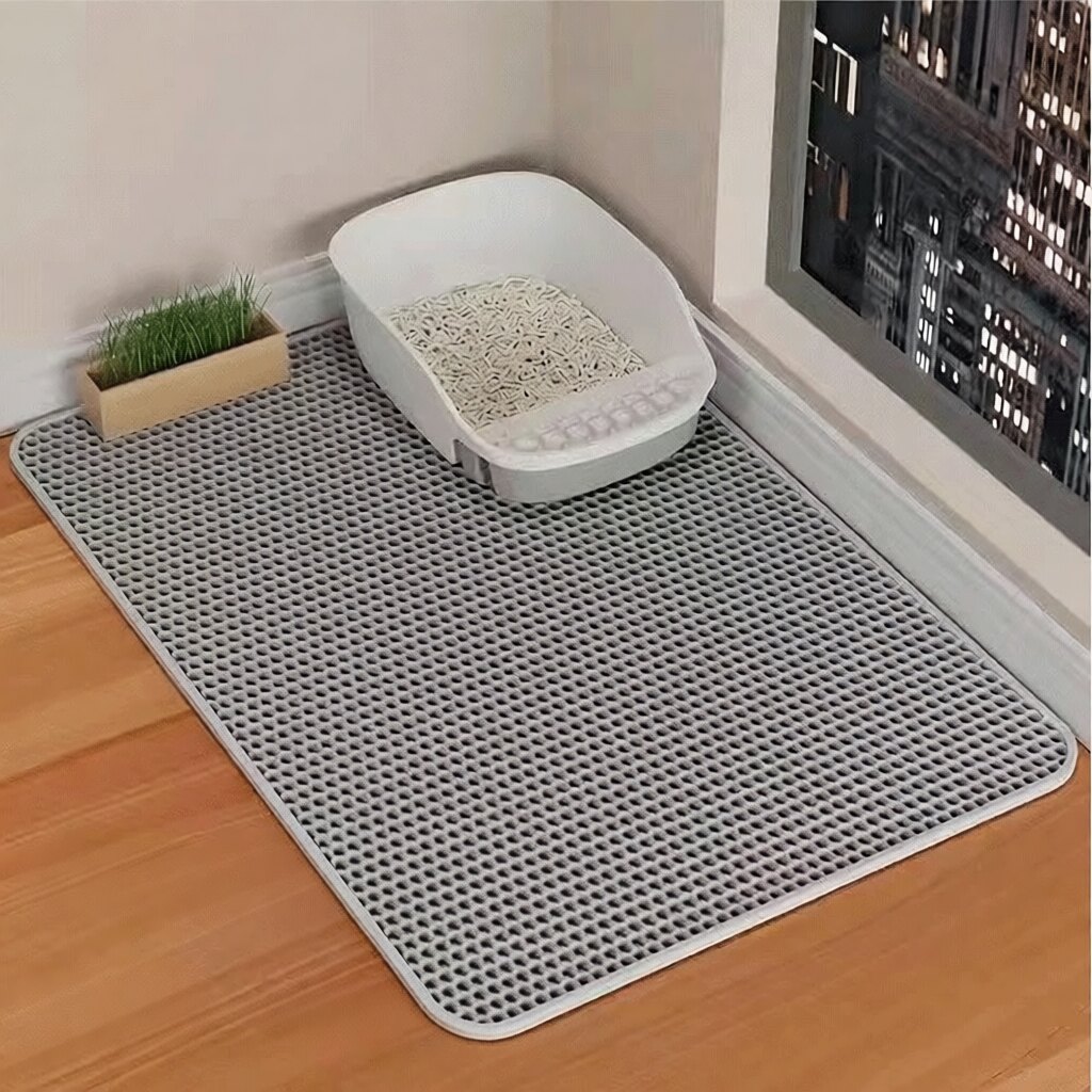 双层加厚EVA猫砂垫可水洗防带出