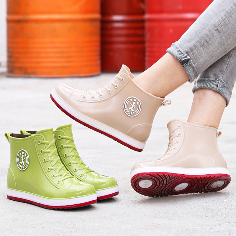 冬天浅口雨鞋女款加绒保暖低帮水鞋防滑雨靴雪天加棉内里防水鞋女