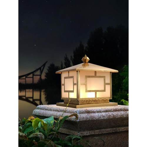 现货铜柱头外灯户防水庭院灯别墅小区花园柱全大门5552门灯围墙柱