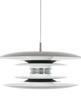 油H吊灯北奶欧简约餐厅灯中古P个风性装饰卧室书D8012房飞碟吧台