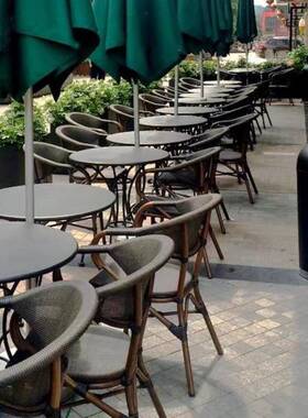 户外庭院桌 阳台休闲桌椅椅PE藤 咖啡户厅奶84998茶店椅花园外藤