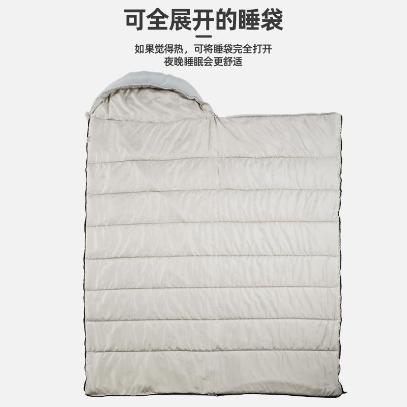 户外营信封式季四保暖 睡袋亲肤加厚无胶棉可拼接睡袋SY2SD00 午