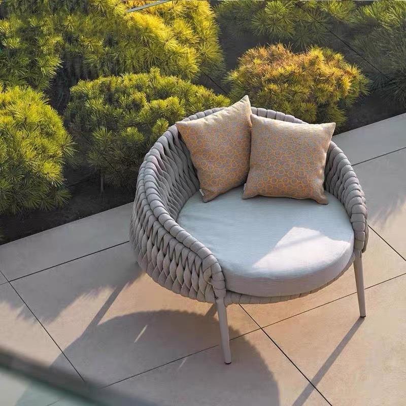 户茶外休闲组藤编沙发T-076室外阳台别墅庭院沙发几合露天晒防水