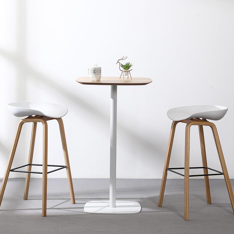 家用小户小型圆桌餐桌白T-005色方桌吃红饭桌子简约会议洽谈桌网