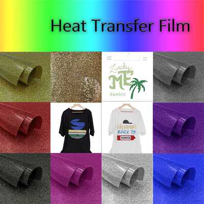 新款直销金葱闪粉格利特刻字膜Heat Transfer Vinyl T恤服装DIY热
