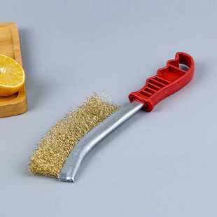新款直销刀型钢丝刷烧烤刷钢丝刀刷除锈手持刷塑料柄刷刀刷清洁刷