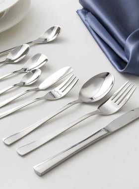 新款直销JOMU 不锈钢牛排西餐餐具刀叉勺 欧式 全套 餐具8