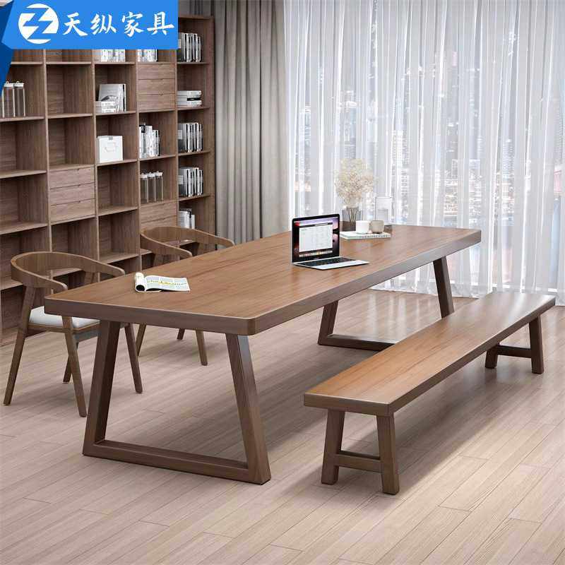 新款直销天纵美式客厅大书桌长条桌子家用办公桌实木电脑桌学生写,住宅家具,书桌,淘宝优惠券,粉丝福利购,淘宝优惠卷