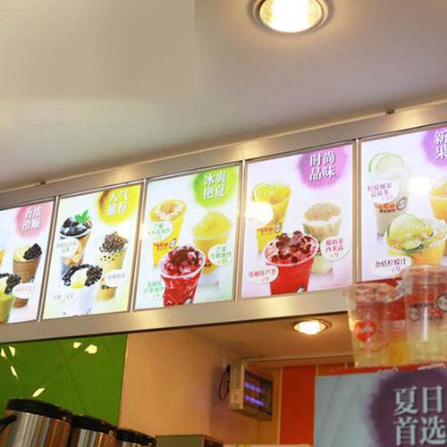 新款直销led奶茶店发光价目表点餐牌吧台点菜灯箱展示牌广告牌