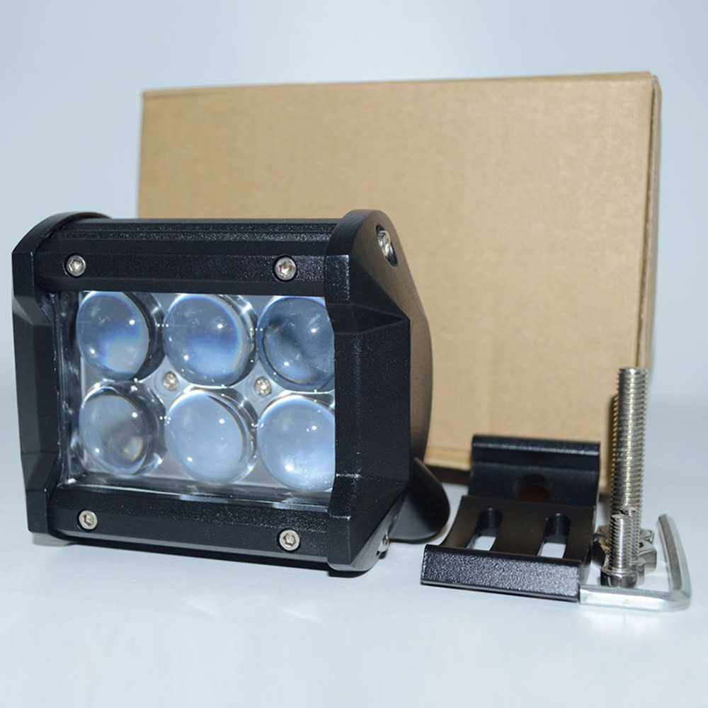 新款直销18W汽车led灯泡双排越野车顶灯射灯辅助照明长条工作灯货,汽车零部件/养护/美容/维保,LED射灯,淘宝优惠券,粉丝福利购,淘宝优惠卷